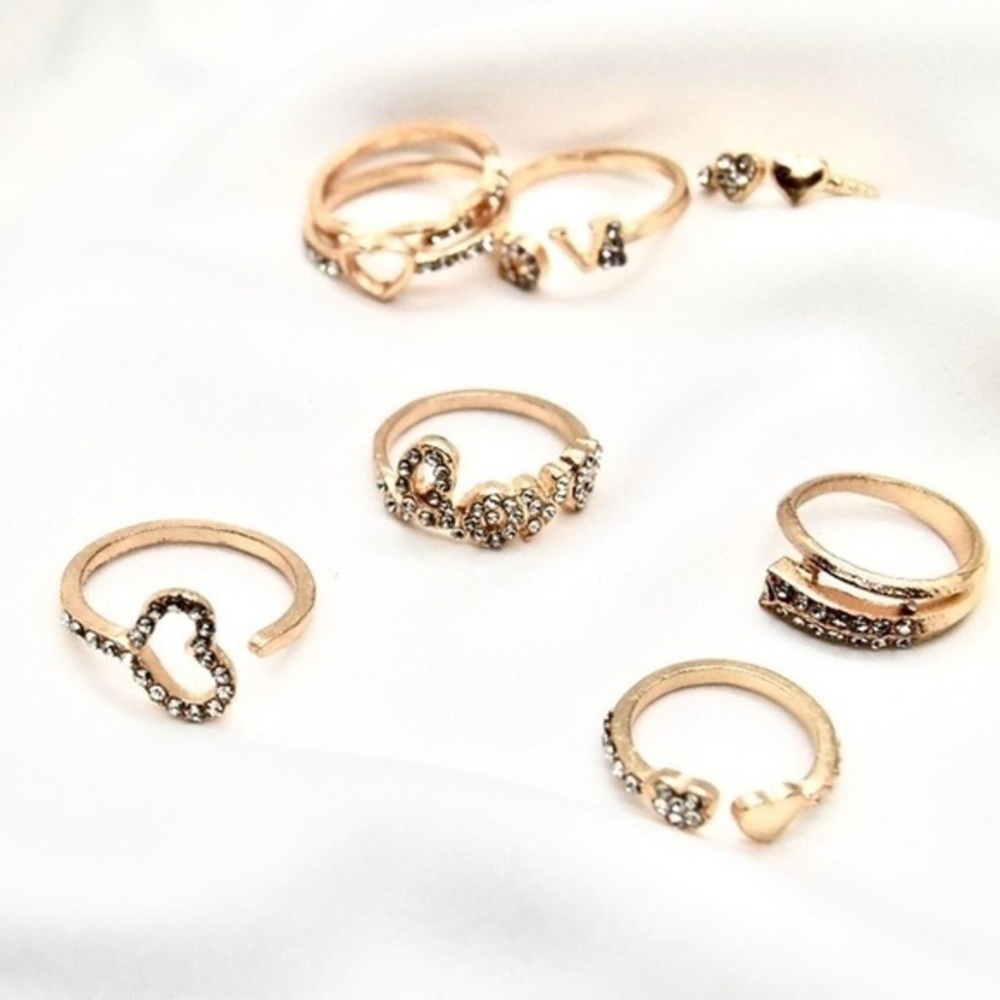 Crystal Ring Set - Picture 2 of 4